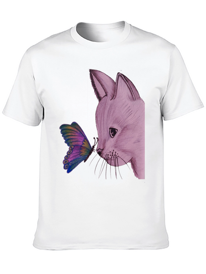 Fox and Butterfly Graphic Tee