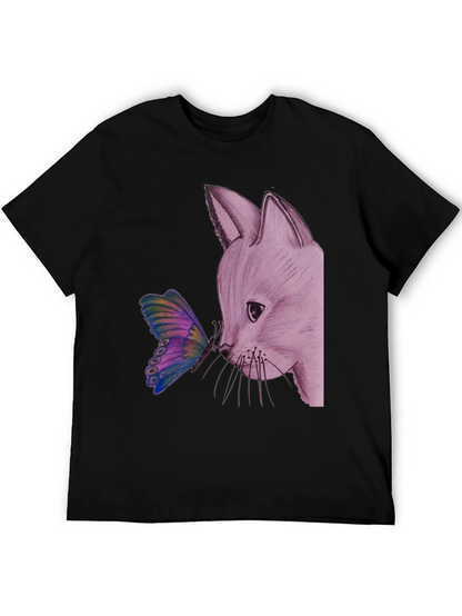 Fox and Butterfly Graphic Tee