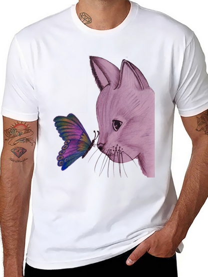 Fox and Butterfly Graphic Tee