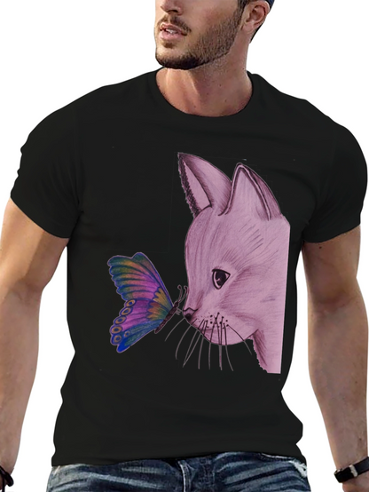 Fox and Butterfly Graphic Tee