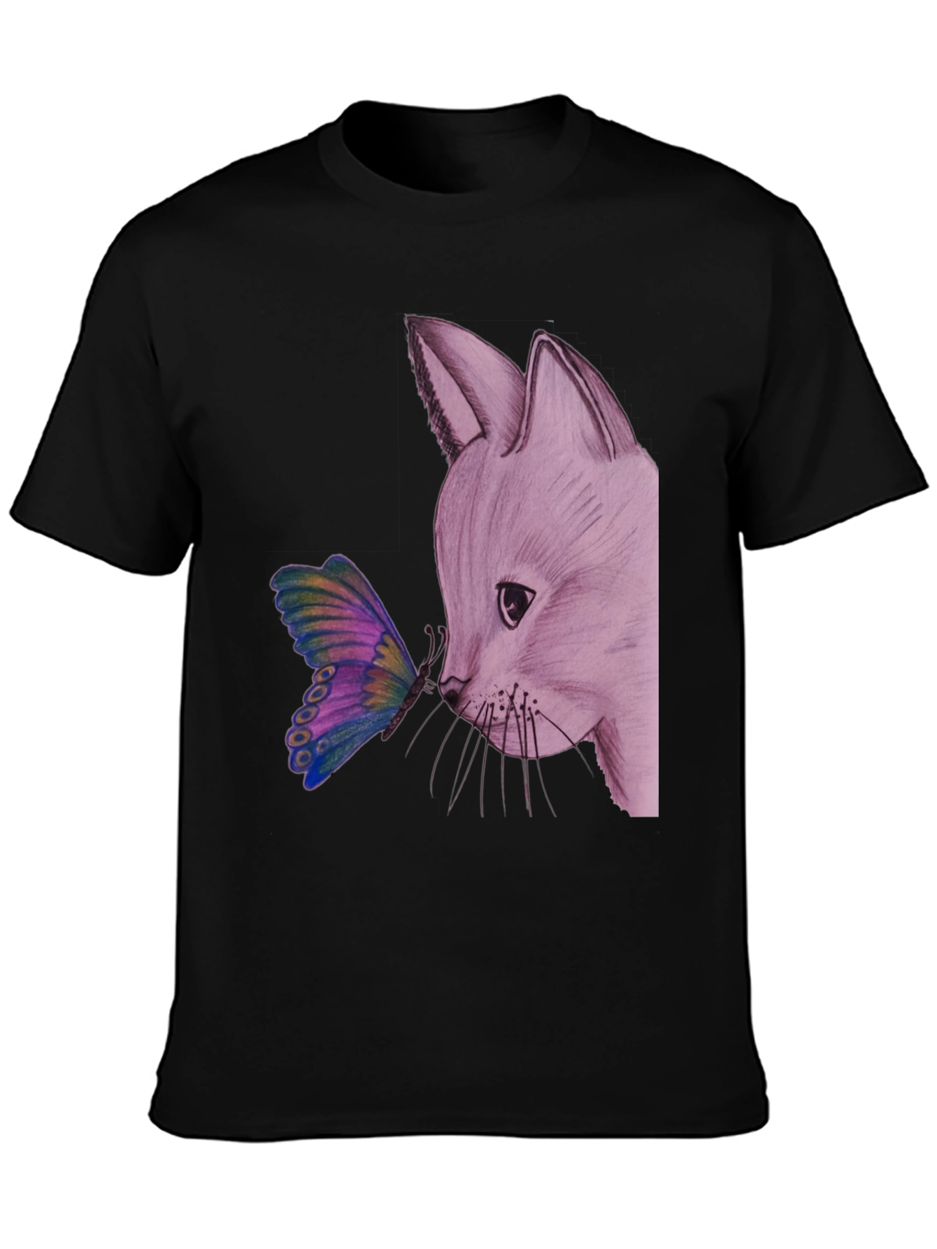 Fox and Butterfly Graphic Tee