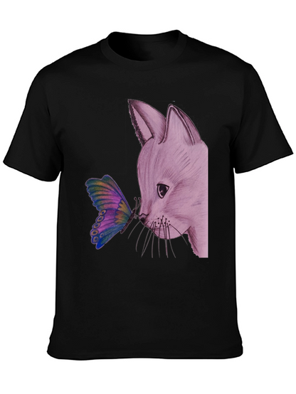 Fox and Butterfly Graphic Tee