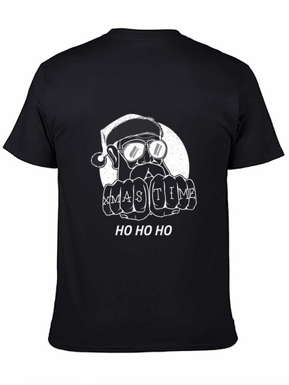 Xmas Time Santa Black T-Shirt