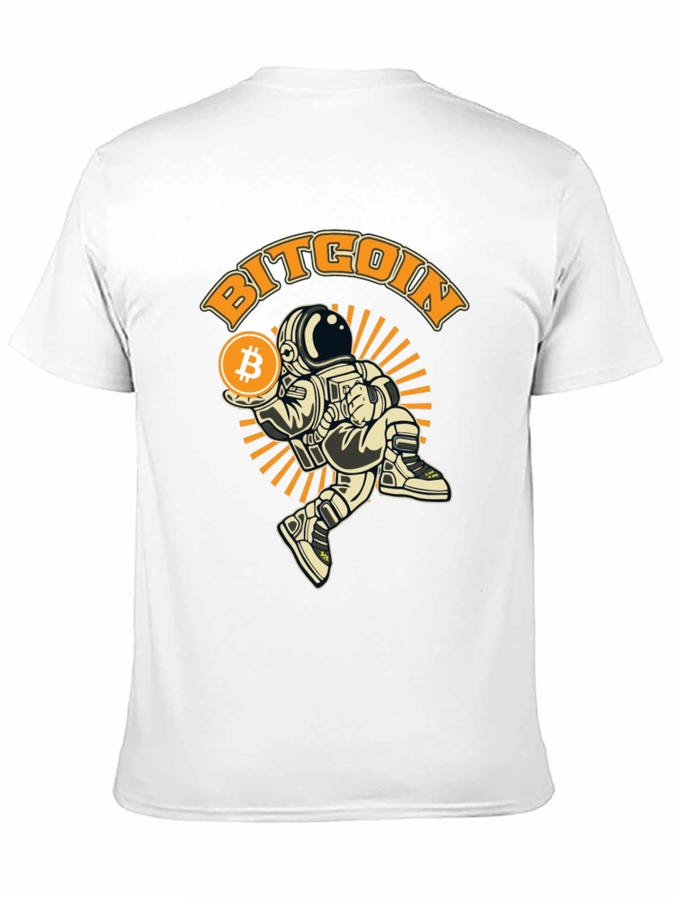 Bitcoin Astronaut Graphic T-Shirt - Black