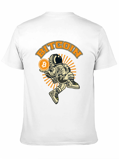 Bitcoin Astronaut Graphic T-Shirt - Black