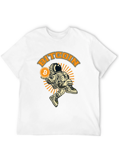 Bitcoin Astronaut Graphic T-Shirt - Black