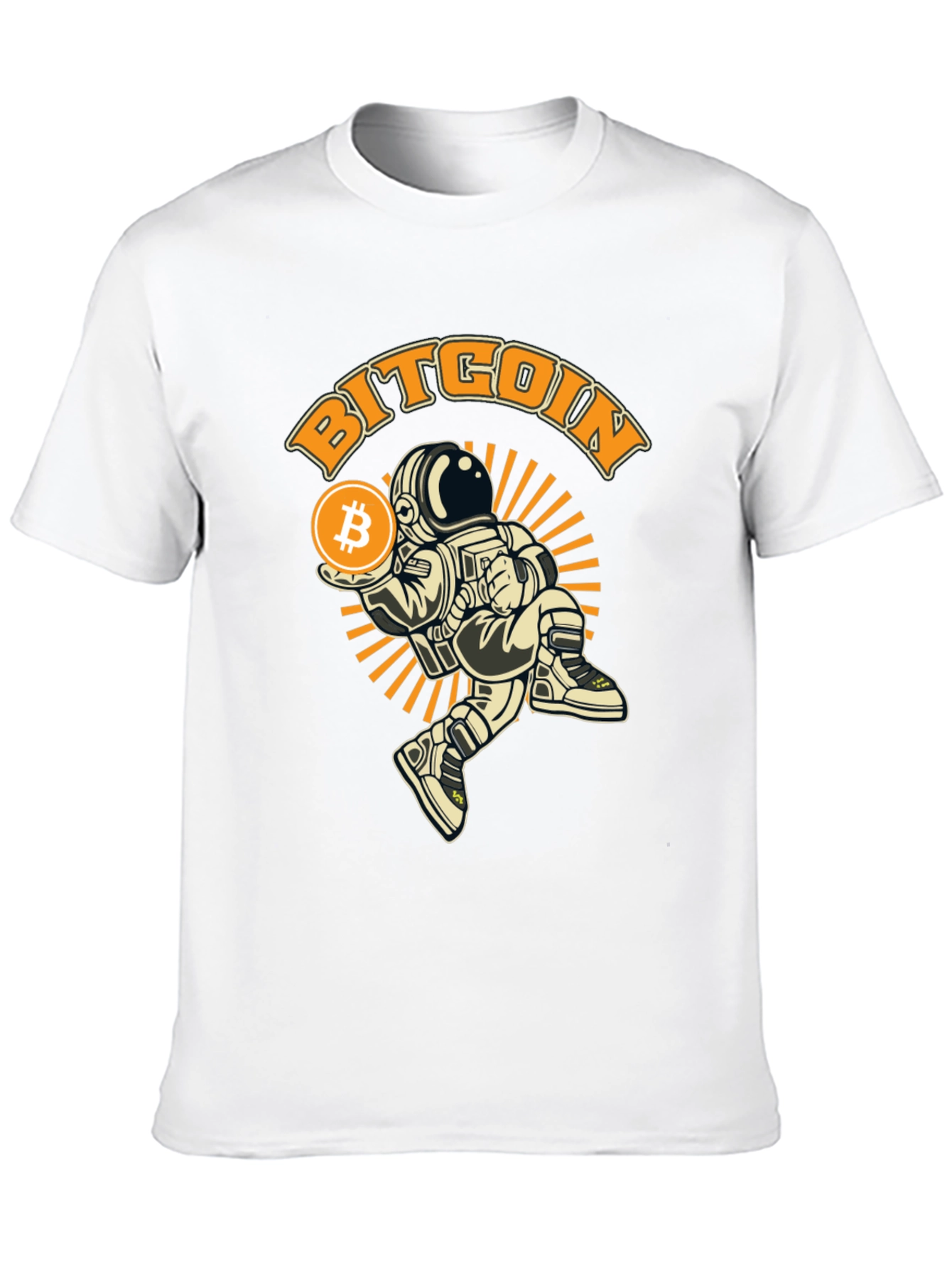 Bitcoin Astronaut Graphic T-Shirt - Black