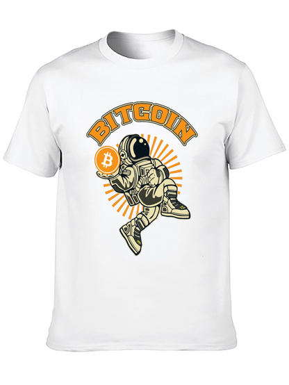 Bitcoin Astronaut Graphic T-Shirt - Black
