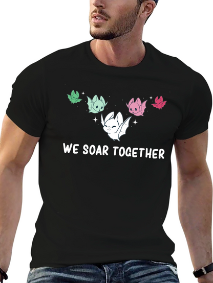 We Soar Together Bat Graphic T-Shirt
