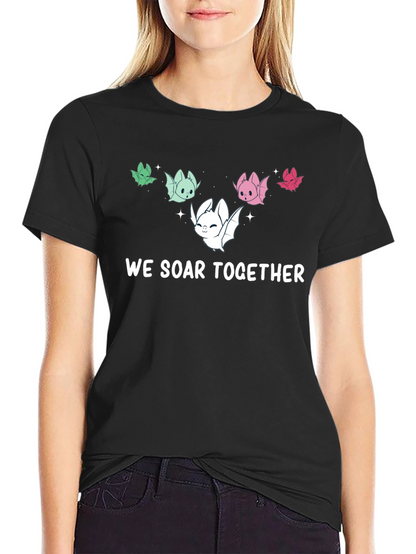 We Soar Together Bat Graphic T-Shirt