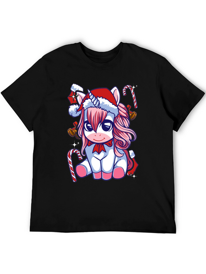 Unicorn Christmas T-Shirt Holiday Tee