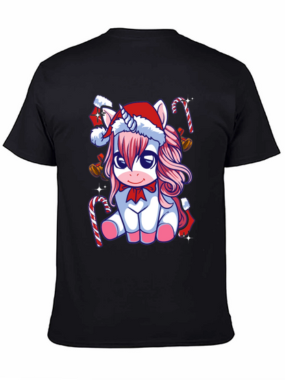 Unicorn Christmas T-Shirt Holiday Tee