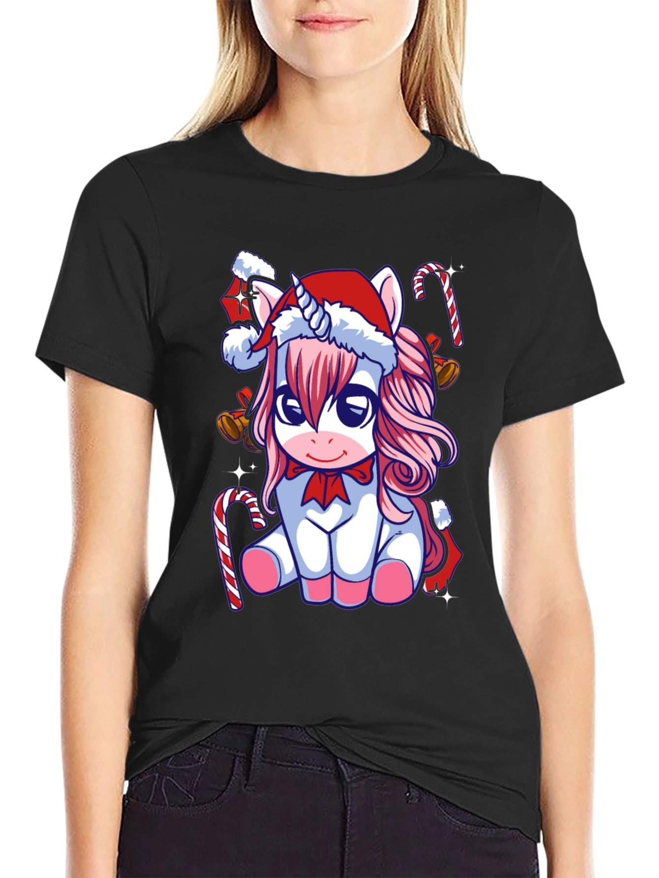 Unicorn Christmas T-Shirt Holiday Tee