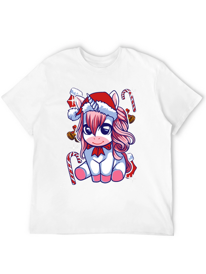 Unicorn Christmas T-Shirt Holiday Tee