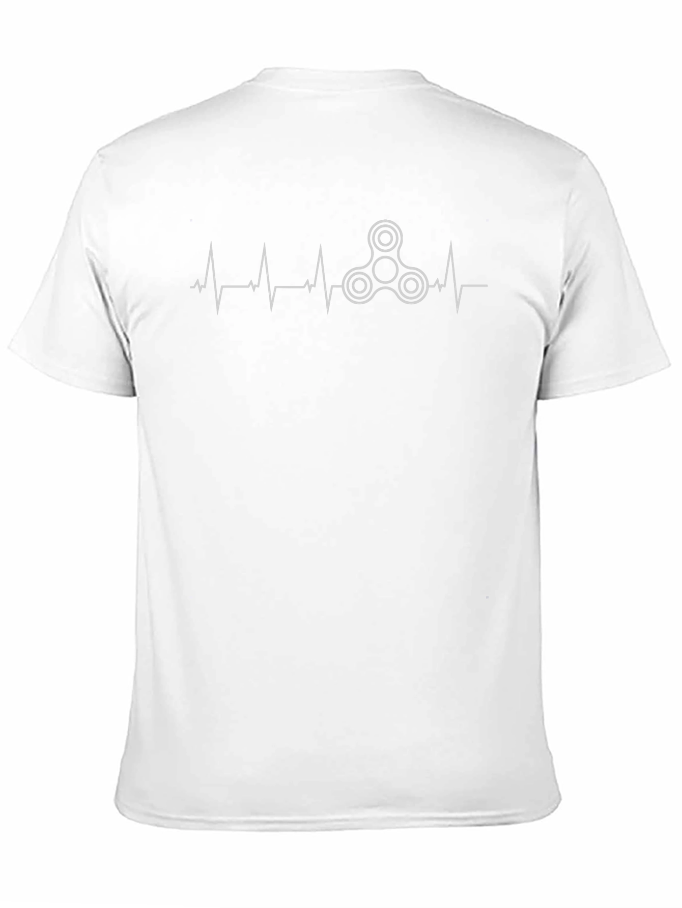 Fidget Spinner Heartbeat T-Shirt - Novelty Graphic Tee