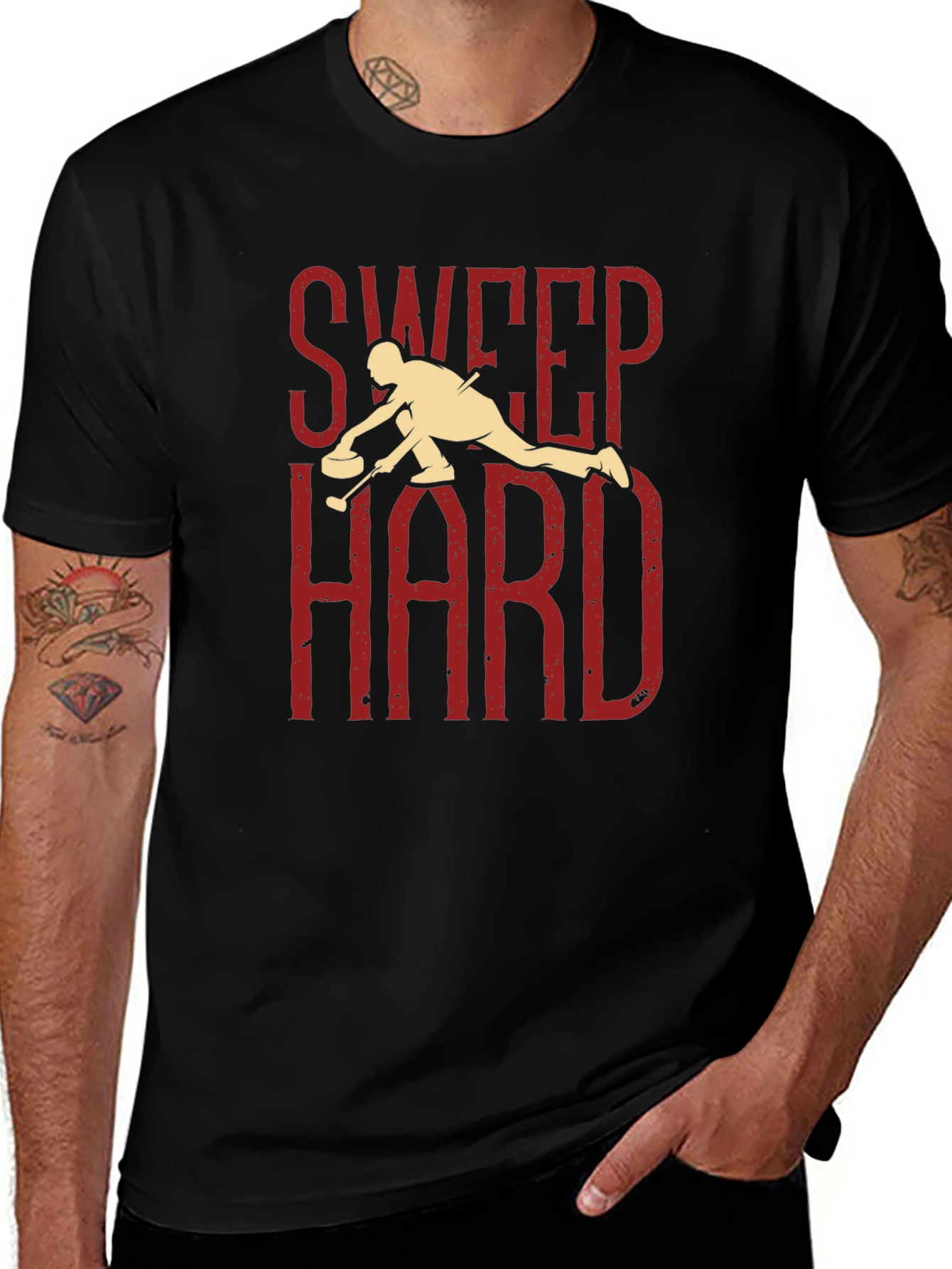 Sweep Hard Curling T-Shirt - Fun Sport Tee