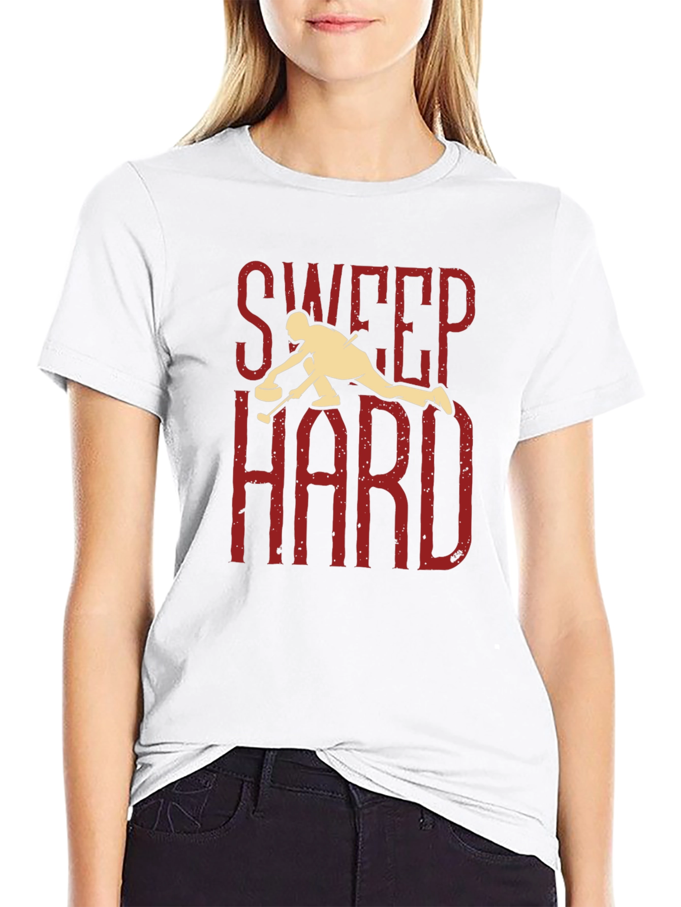 Sweep Hard Curling T-Shirt - Fun Sport Tee