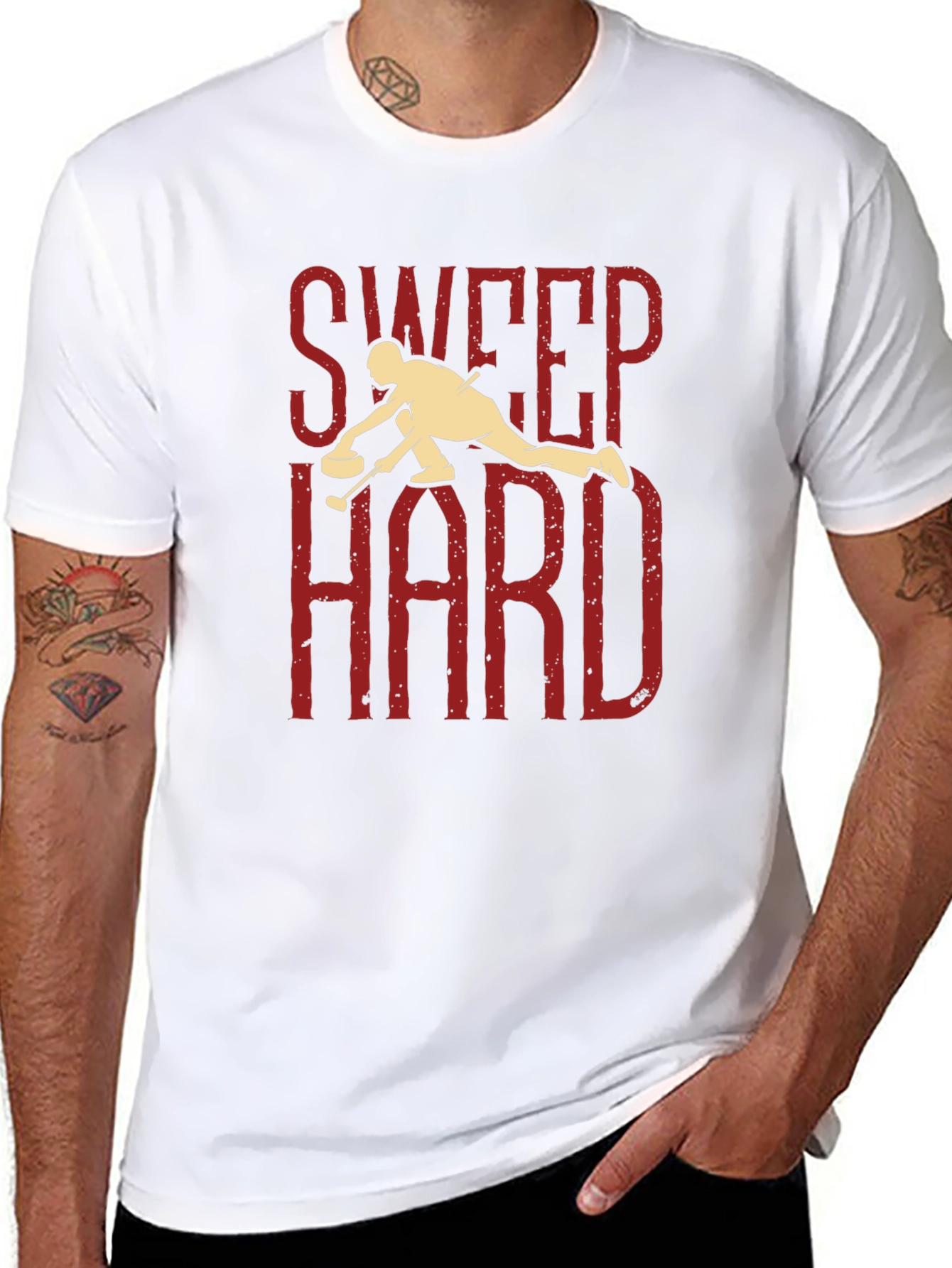 Sweep Hard Curling T-Shirt - Fun Sport Tee