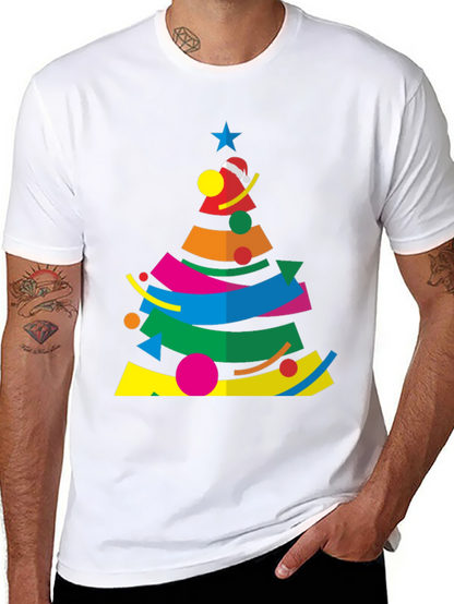 Abstract Christmas Tree Graphic Tee