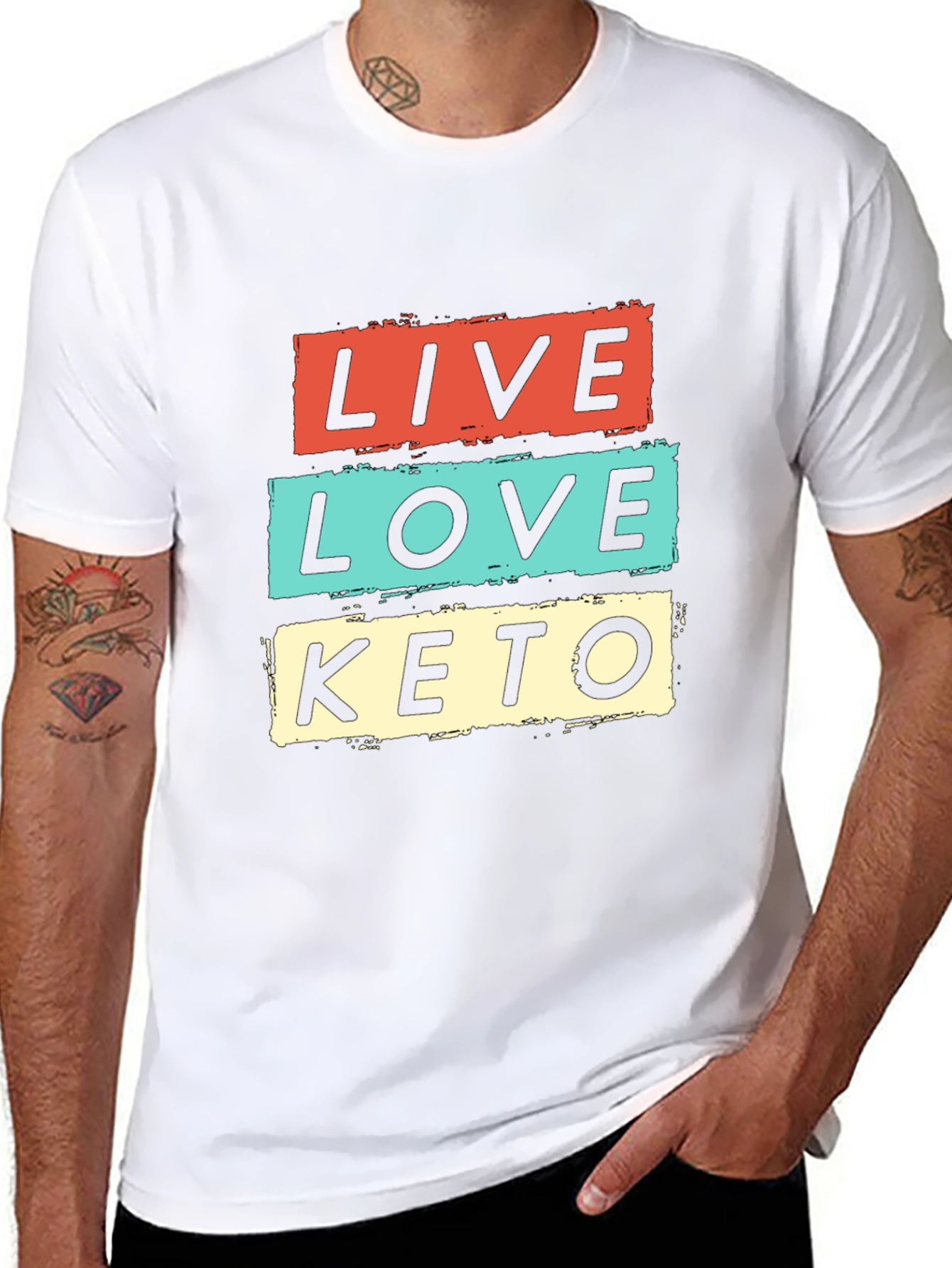 Live Love Keto Graphic T-Shirt