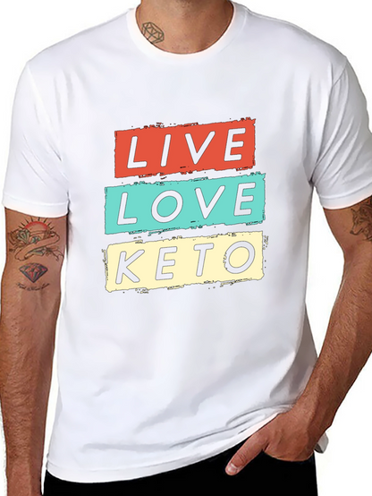 Live Love Keto Graphic T-Shirt