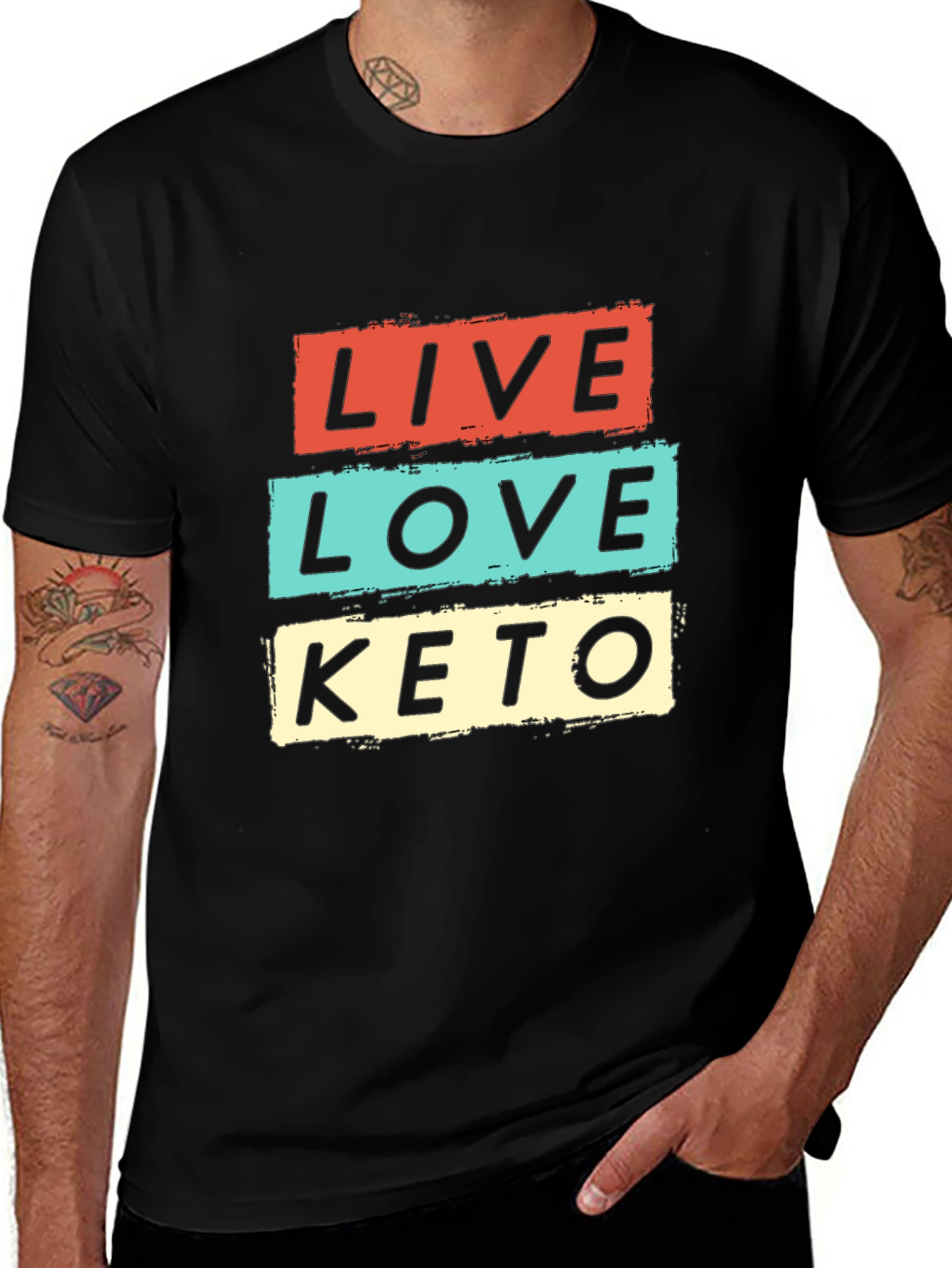 Live Love Keto Graphic T-Shirt