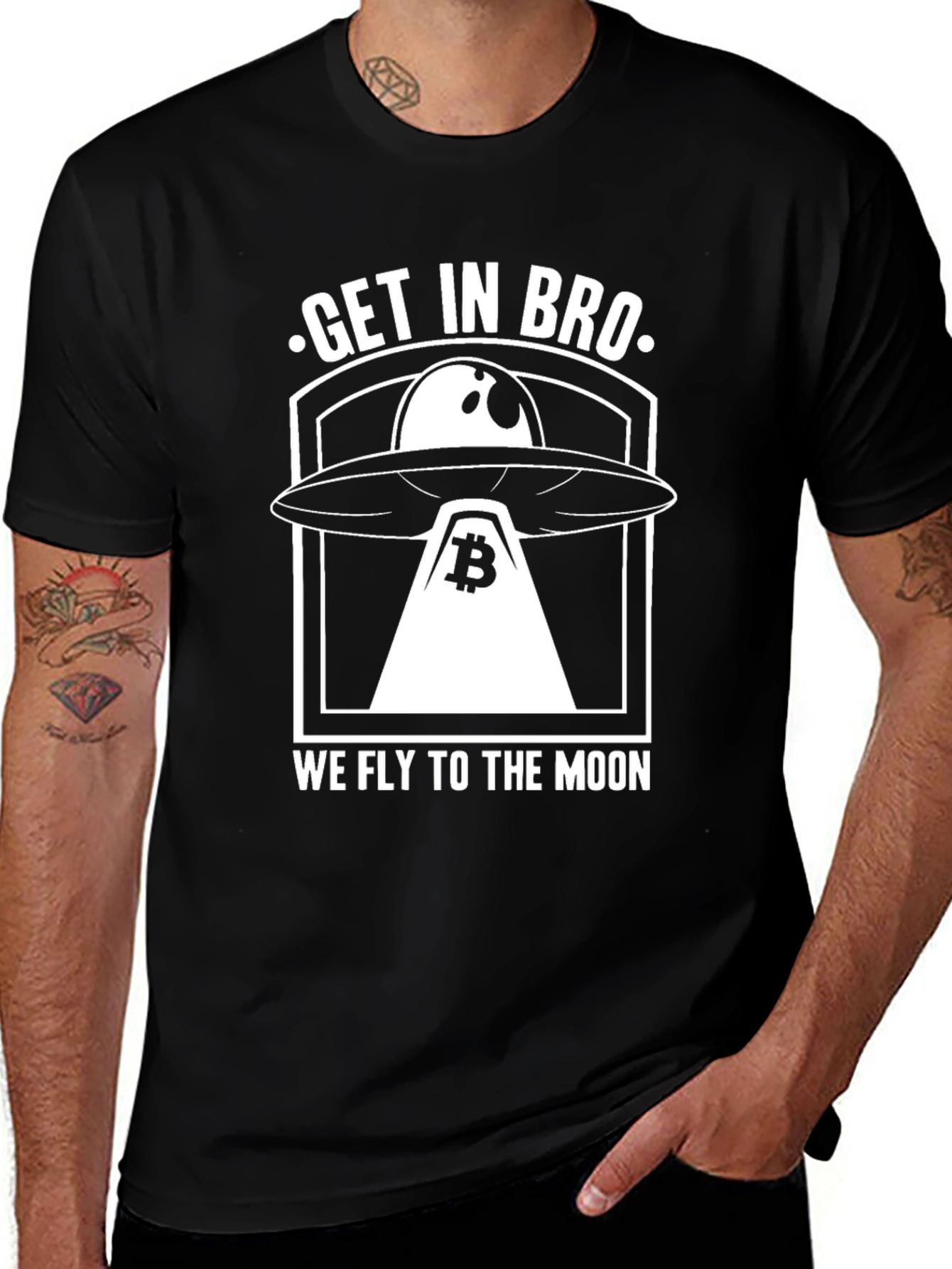 Get In Bro We Fly To The Moon T-Shirt
