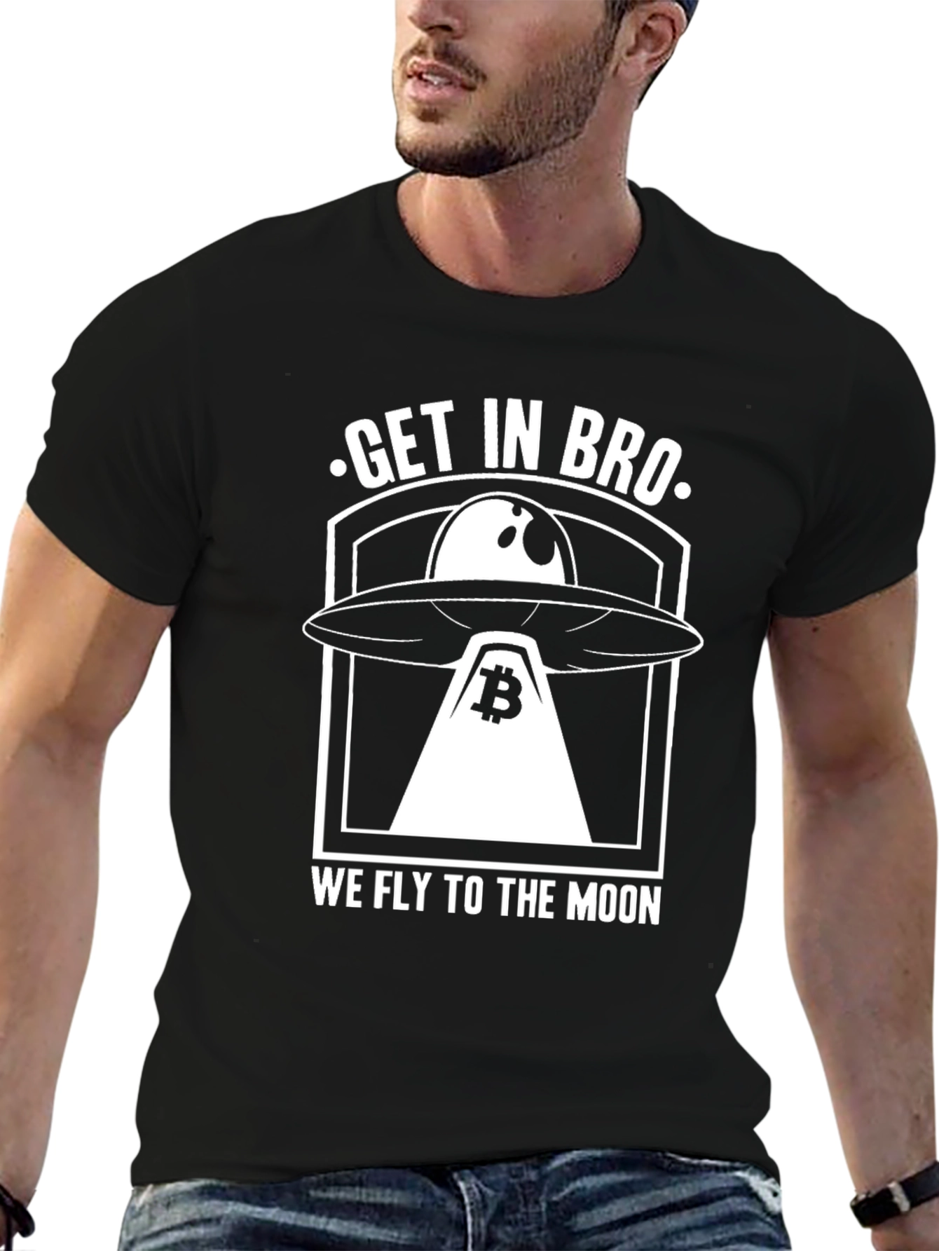 Get In Bro We Fly To The Moon T-Shirt