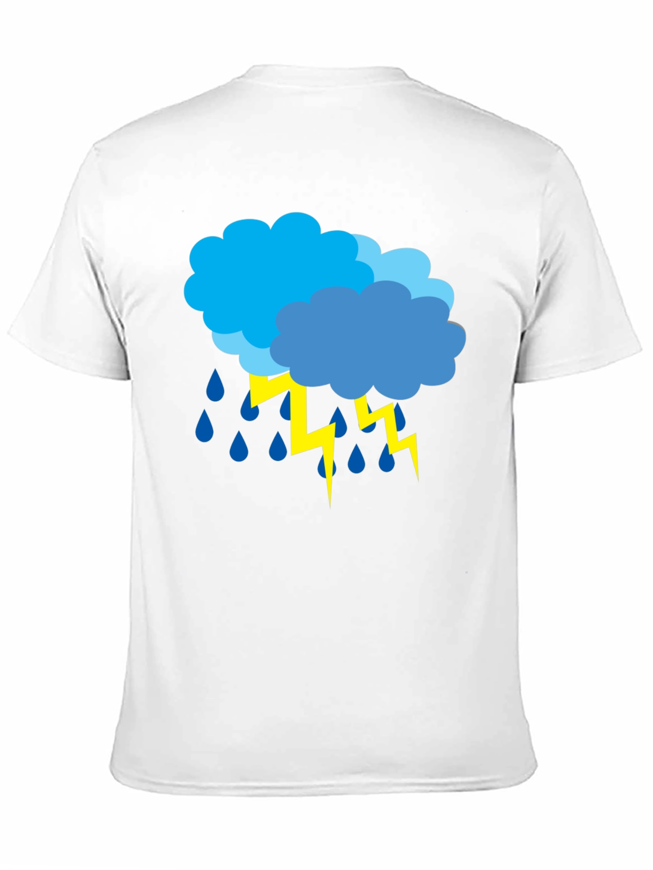 Stormy Weather Graphic Tee - Black Cotton T-Shirt