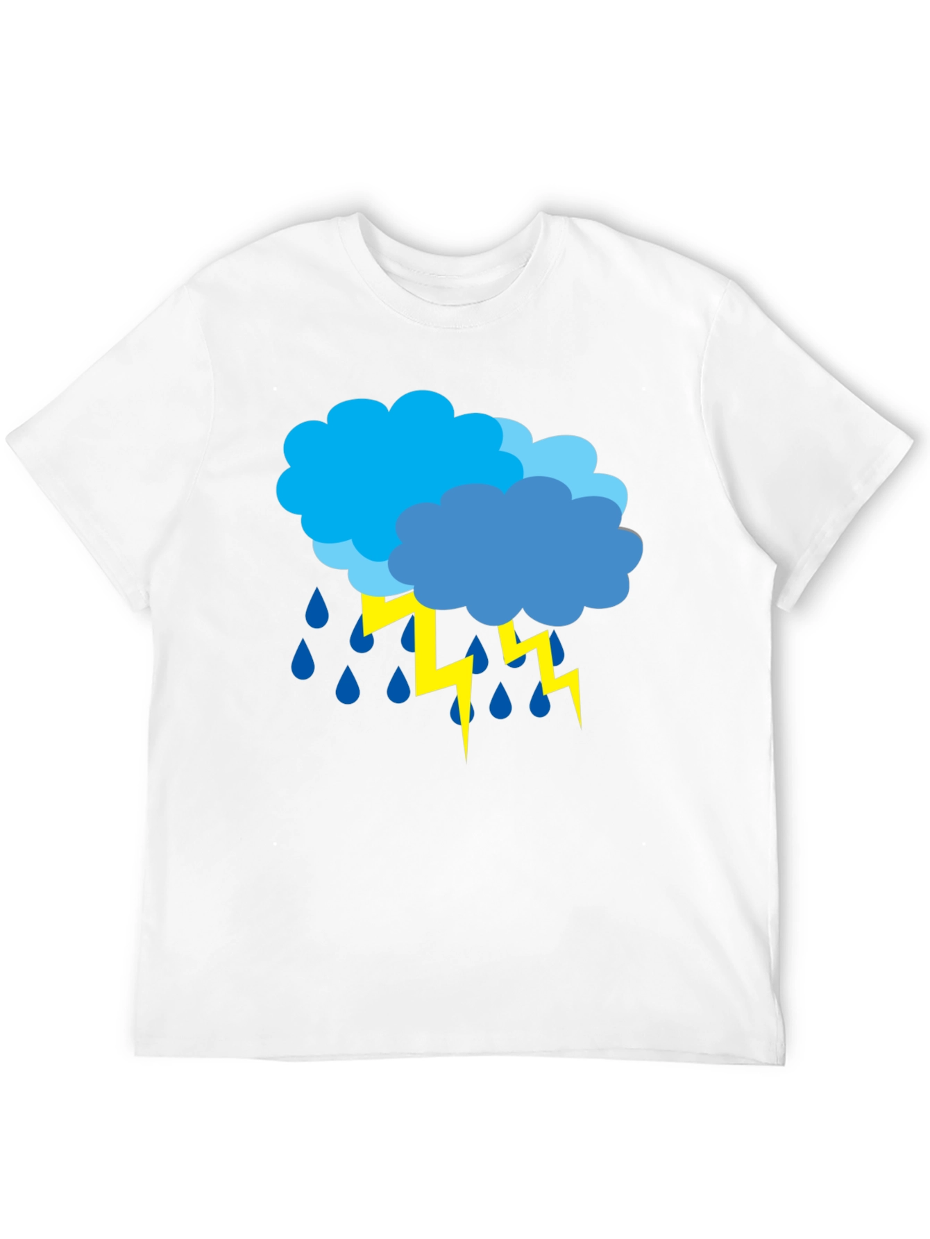 Stormy Weather Graphic Tee - Black Cotton T-Shirt