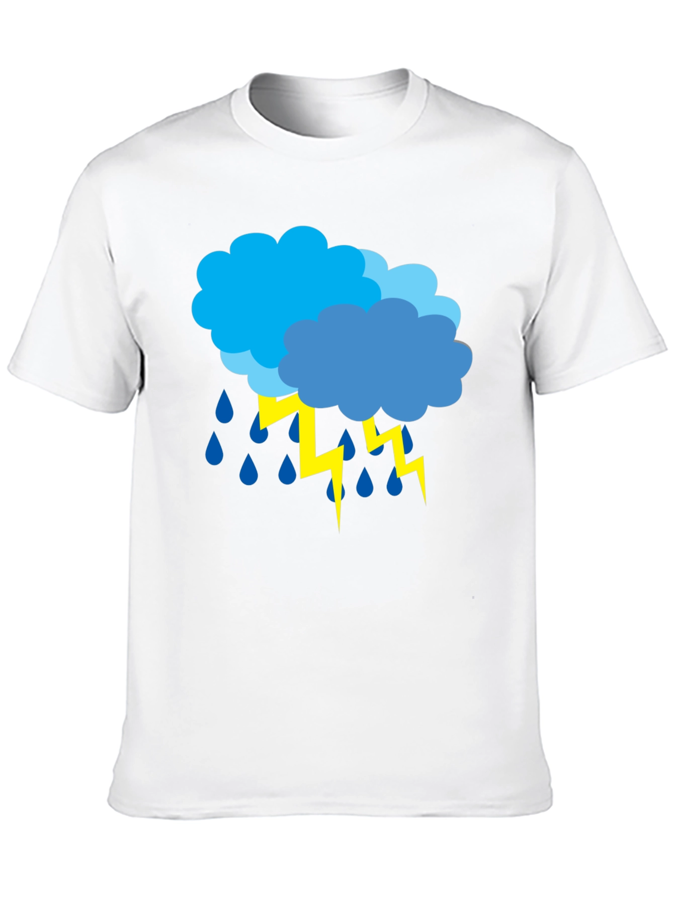 Stormy Weather Graphic Tee - Black Cotton T-Shirt