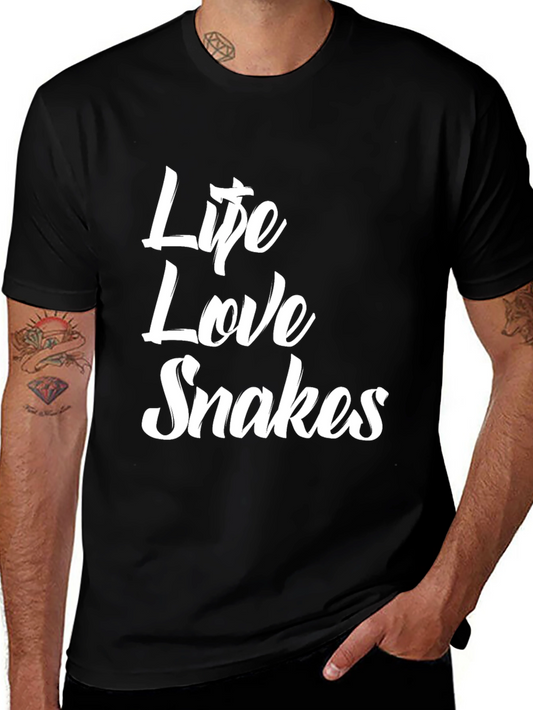 Life Love Snakes Graphic T-Shirt
