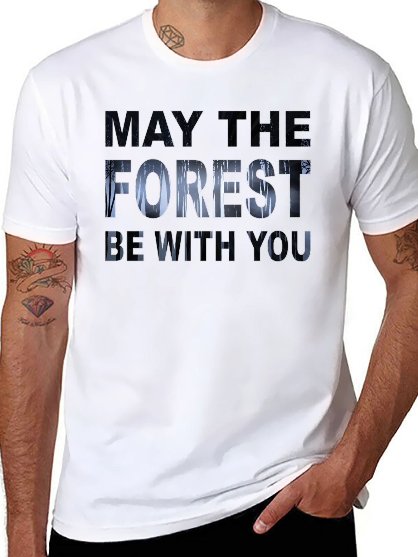 May the Forest Be With You Graphic Tee