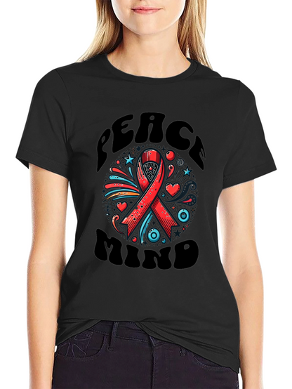 Peace Mind Ribbon Graphic Tee