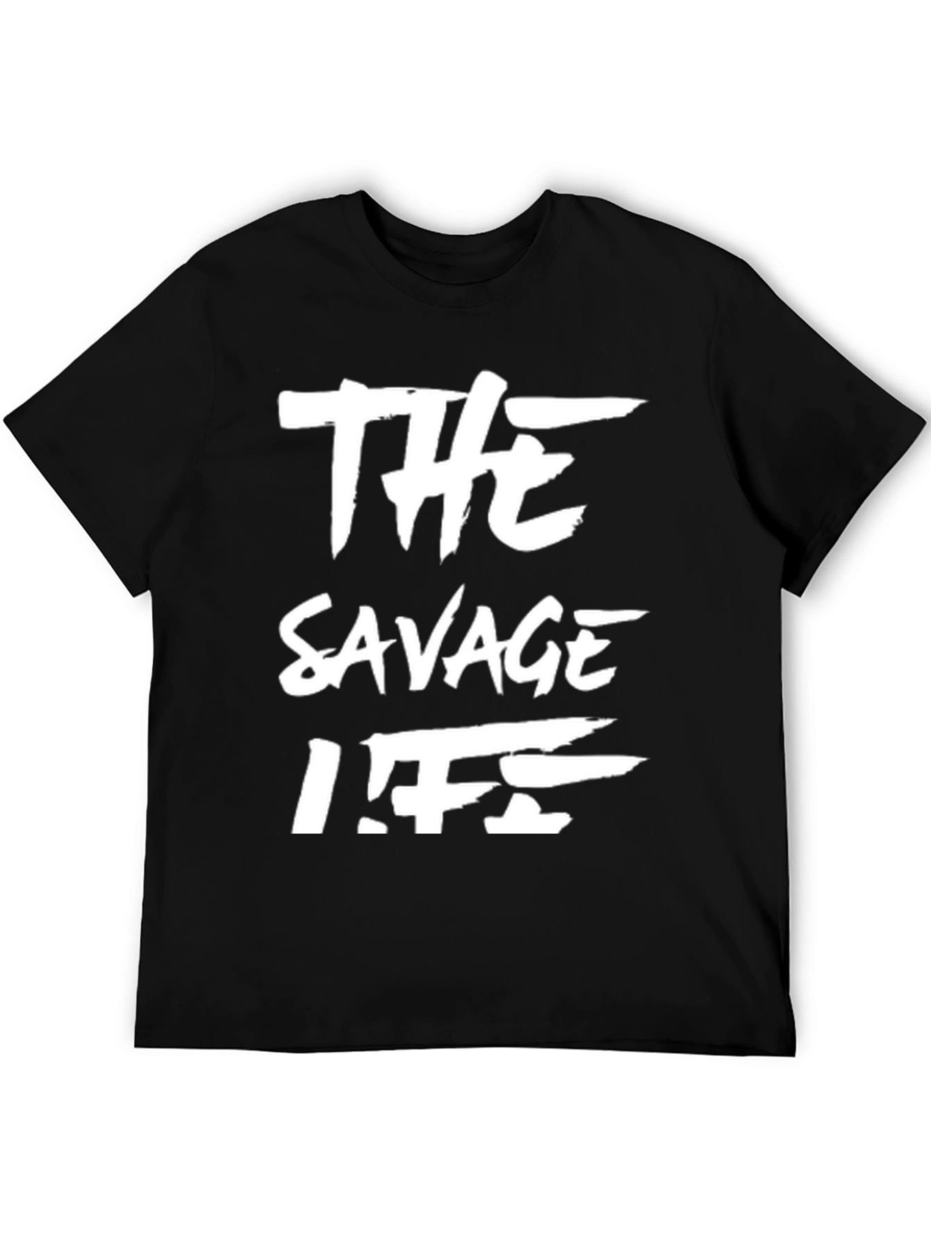 The Savage Life Black Graphic T-Shirt