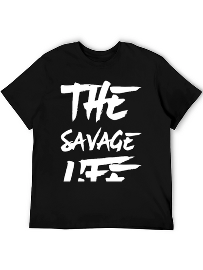 The Savage Life Black Graphic T-Shirt