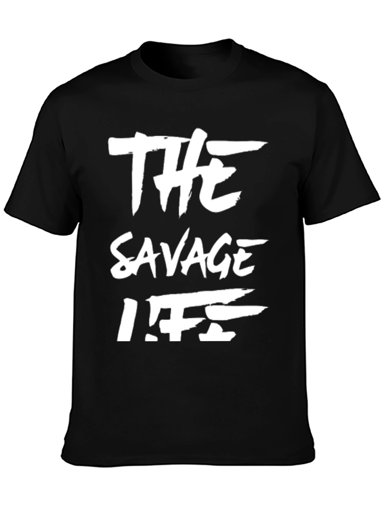The Savage Life Black Graphic T-Shirt