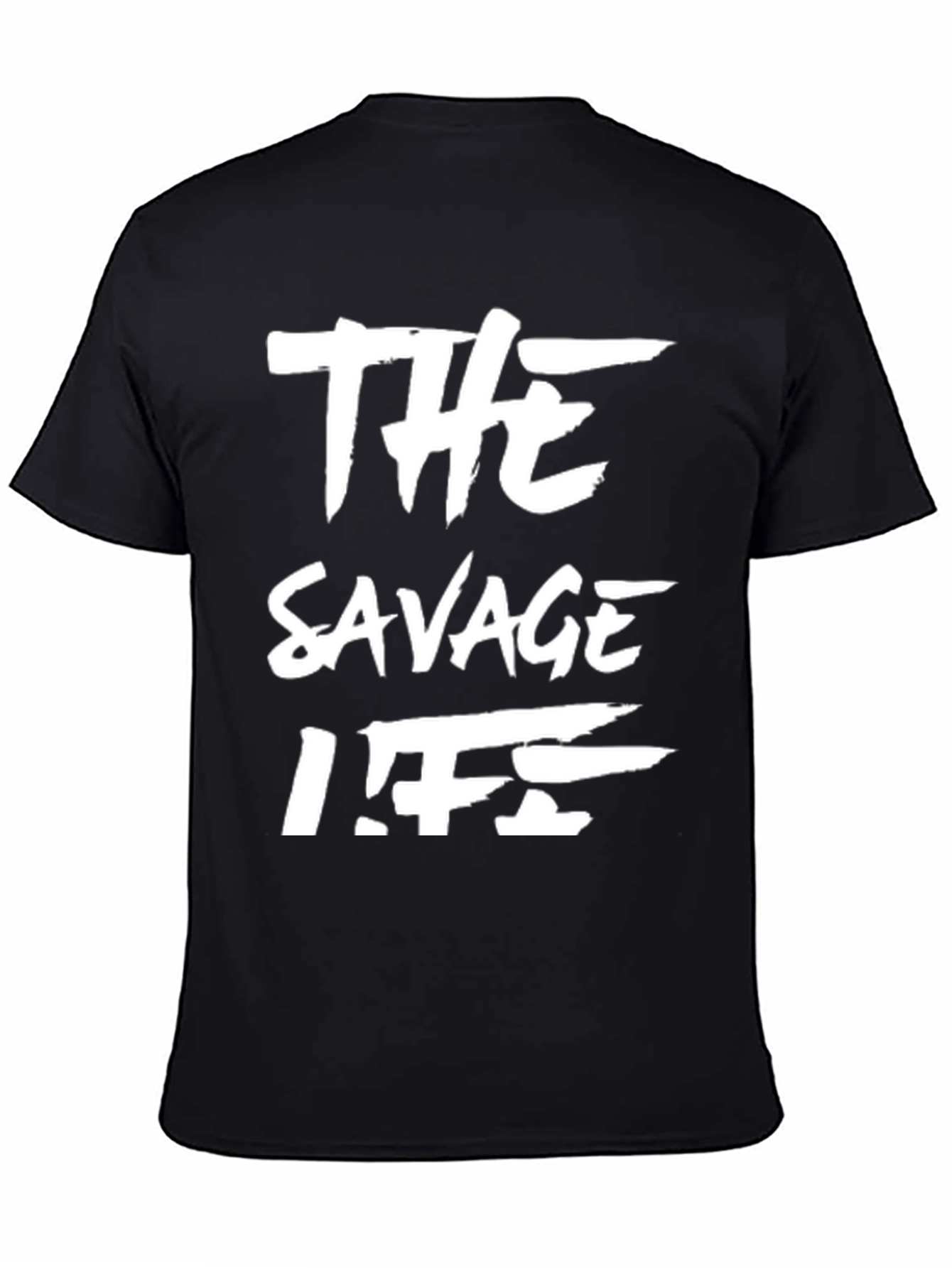 The Savage Life Black Graphic T-Shirt