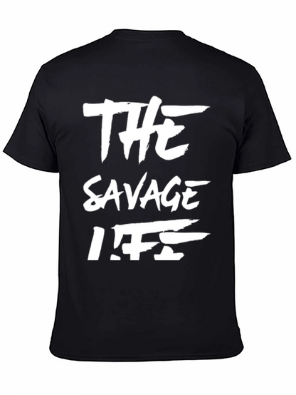 The Savage Life Black Graphic T-Shirt