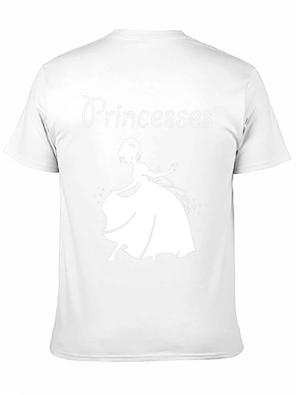Princesses Graphic Tee - Black Cotton T-Shirt