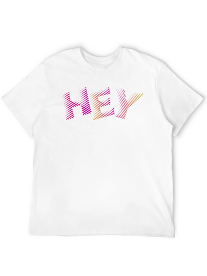 Hey Graphic Print Crew Neck T-Shirt