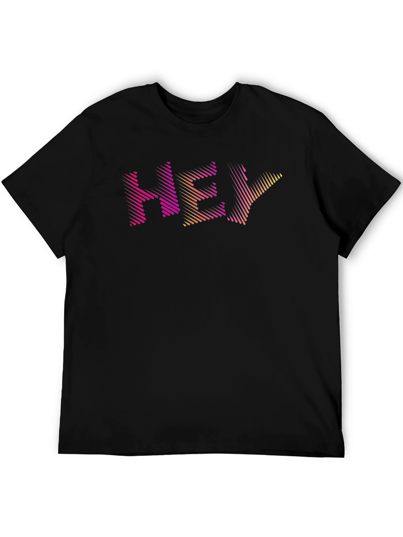 Hey Graphic Print Crew Neck T-Shirt