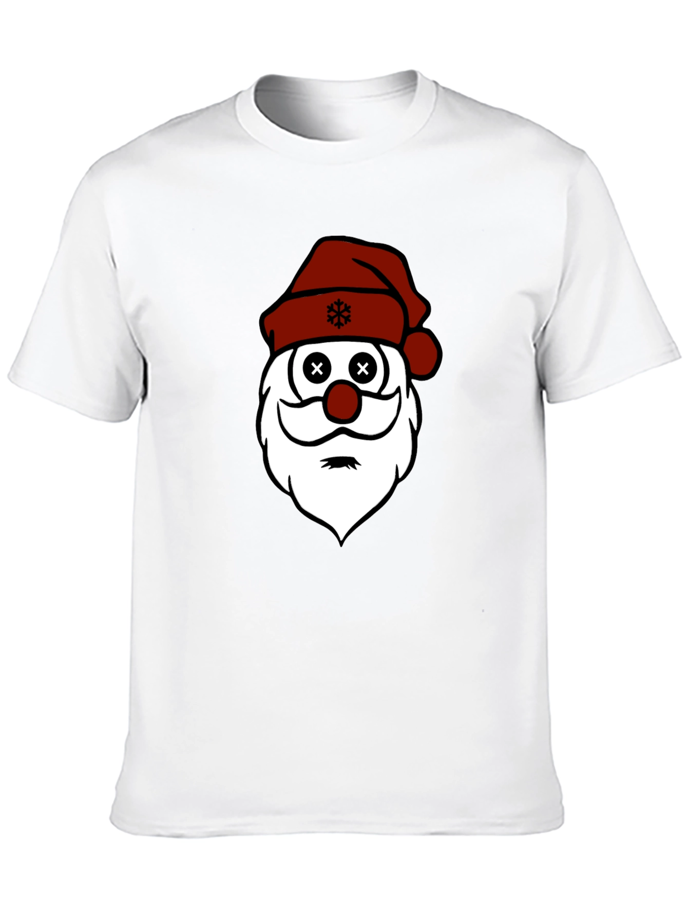 Santa Face Christmas Graphic T-Shirt