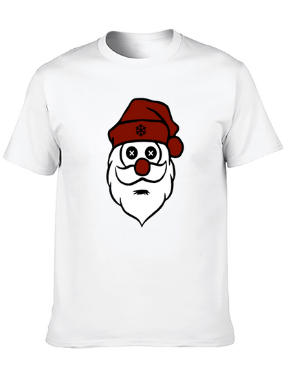 Santa Face Christmas Graphic T-Shirt