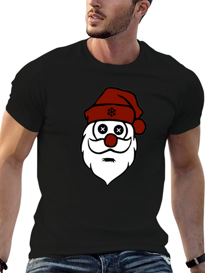 Santa Face Christmas Graphic T-Shirt