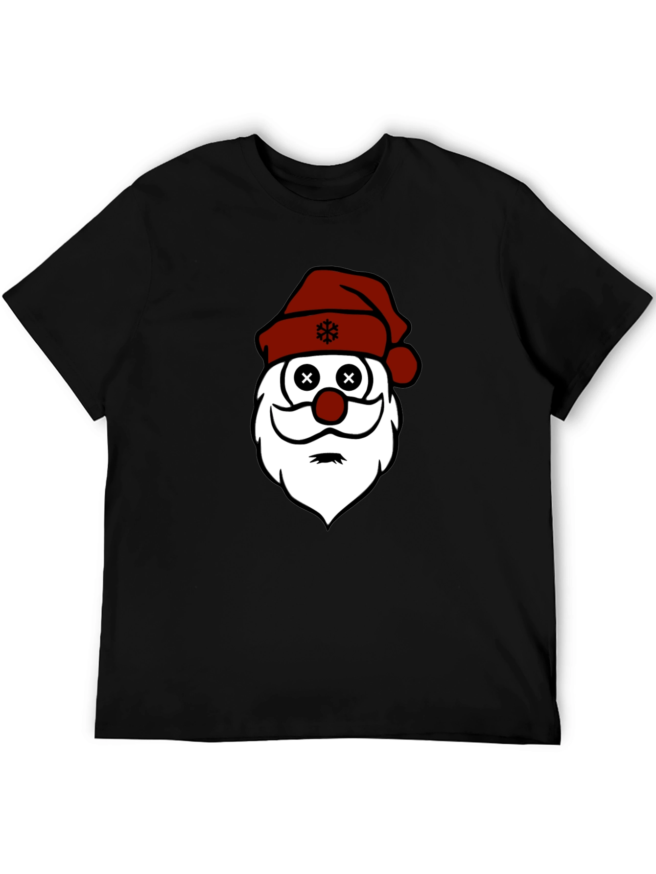 Santa Face Christmas Graphic T-Shirt