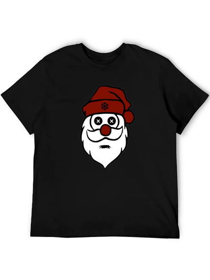 Santa Face Christmas Graphic T-Shirt