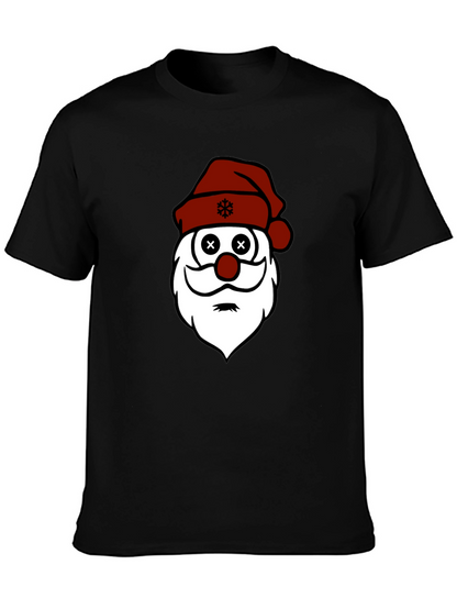 Santa Face Christmas Graphic T-Shirt