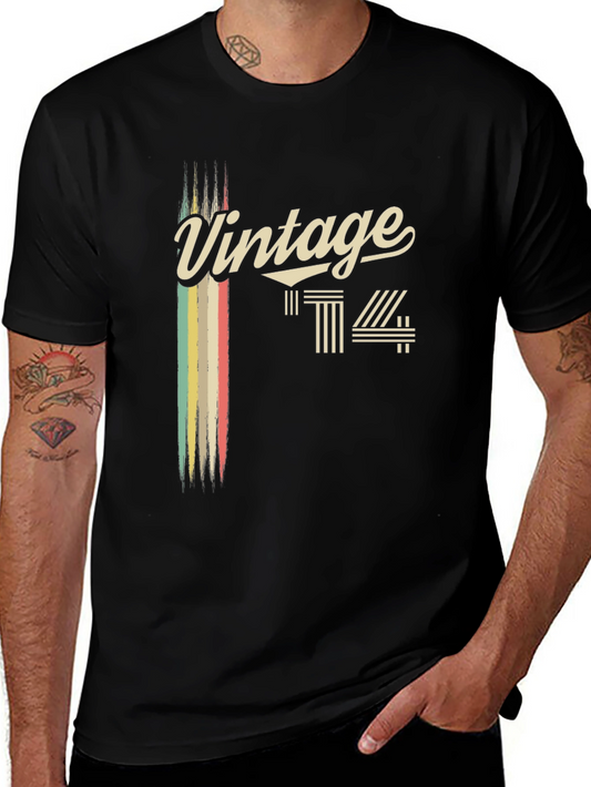 Vintage Style Black T-Shirt