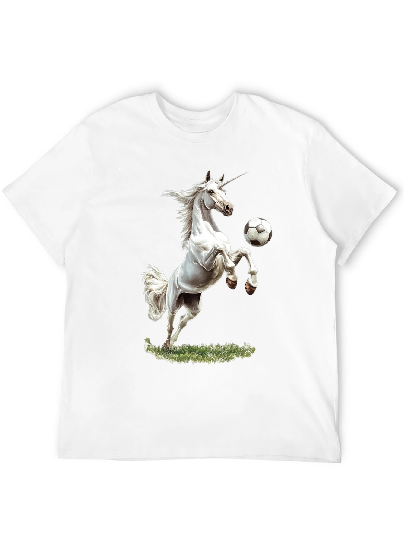 Unicorn Soccer Black T-Shirt
